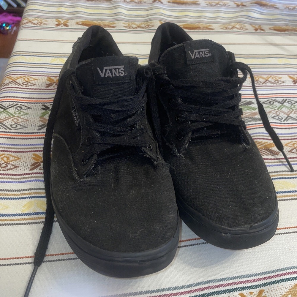 Size 9.5 - VANS Atwood Low Black Womens